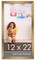 12x22 Solid Wood Picture Frame with UV-Resistant Acrylic & Acid-Free Backing, Available in 6 Finishes: Matte Black, Matte White, Metallic Bronze, Silver, Natural Wood Grain & Mahogany
